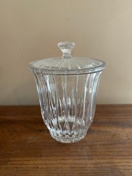 Mikasa Park Lane Crystal Biscuit Barrel Cookie Jar