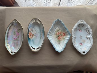 Oval Dishes And Lusterware Dish Roses
