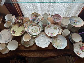 Teacup And Saucer Lot Mixed Patterns