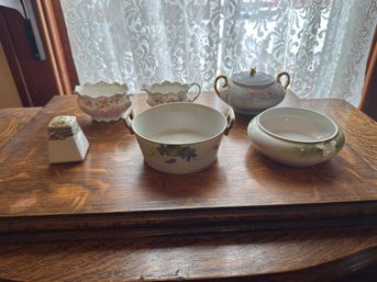 Sugar Dish Bowls Floral Decorative Salt Shaker