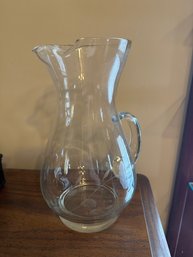 Glass Juice Pitcher Princess House Serve Ware