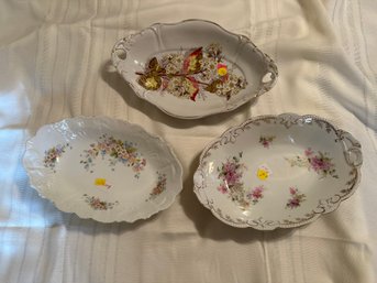 Serving Dishes Oval Floral Platers Dish