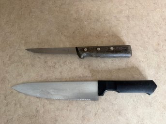 Knife Lot Two Knives Cutlery Kitchen Tool