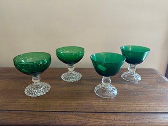 Drinkware Anchor Hocking Bubble Forest Green Glass