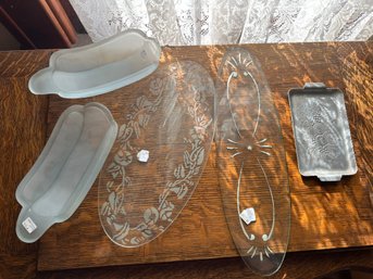 Decor Dresser Glass Trays Glassware