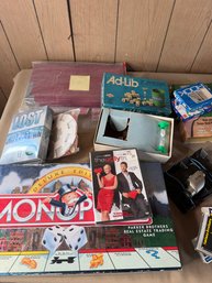 Board Game Lot Monopoly Ad Lib And Movie