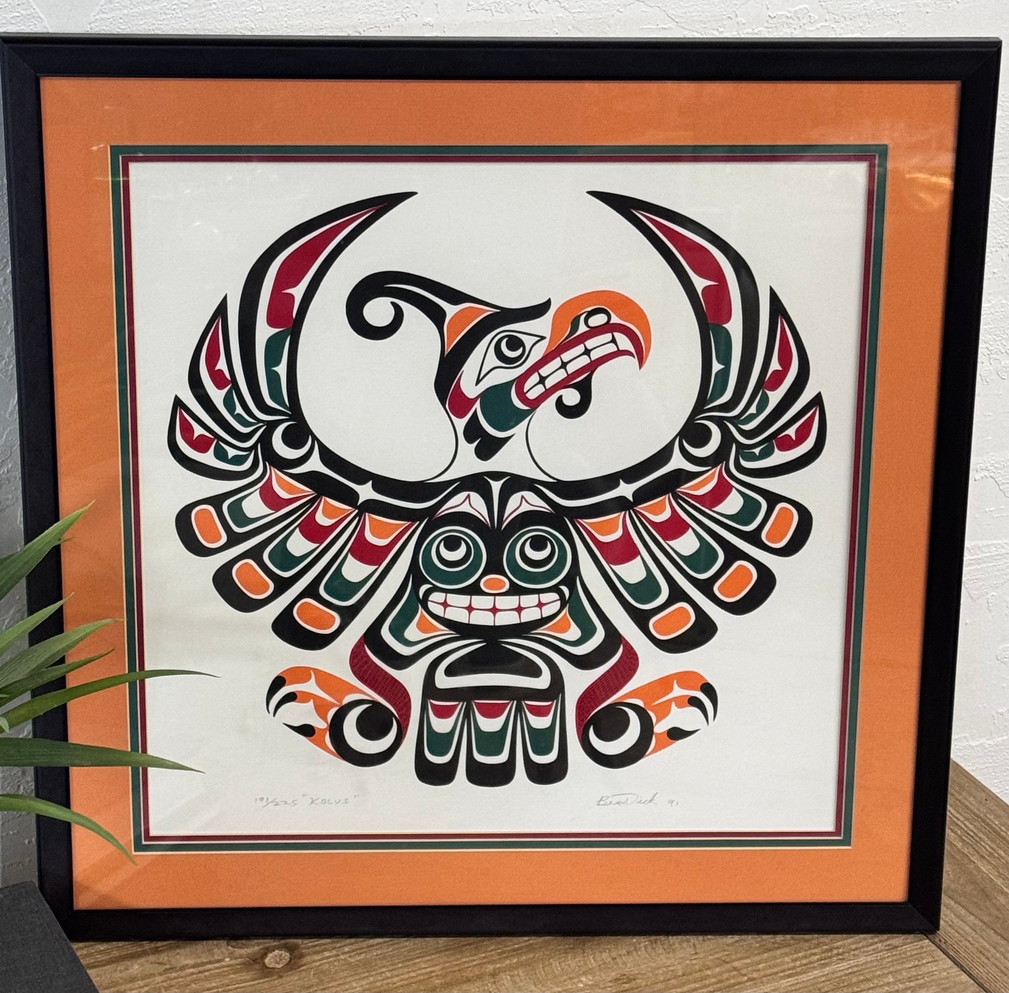 KOLUS By Artist Beau Dick Signed And Numbered 19358 Auctionninja kolus-by-artist-beau-dick-signed-and-numbered-19358-auctionninja