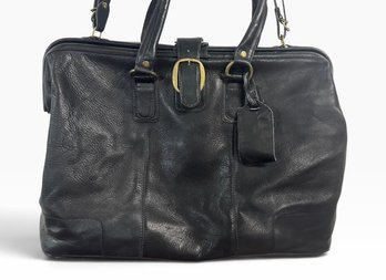 Vintage Large HOBO Leather Doctor-style  Weekender Duffle Bag / Tote