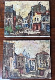 Two Painting By Artist L. Bubnic Paris 1971