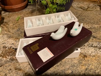 12 Unique Bird Glazed Chopstick Holders Or Avian Art Pieces