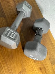 Two Ten Pound Hand Weights