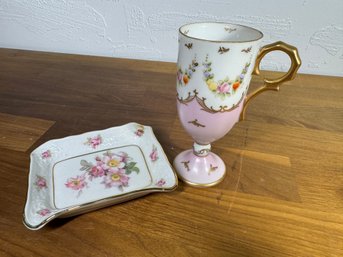 Vintage China Teacup And Tray