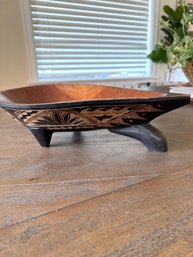 Hand Carved Tanoa ( 3 Legged) KAVA Bowl -typically From Fiji