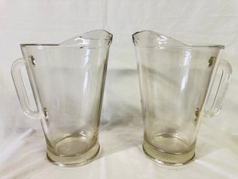 Pair Of Classic Beer Pitchers