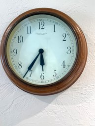 Sterling And Noble Wall Clock In Wood Frame