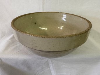 Large Stoneware Crock Mixing Bowl About 11 Inches
