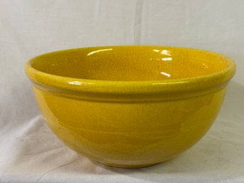 Large Vintage Unmarked Crackle Mixing Bowl 11 Inches