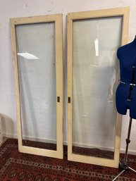 A Pair Of Fabulous Glass Pocket Doors In Need Of New Home About 71 X25 Inches