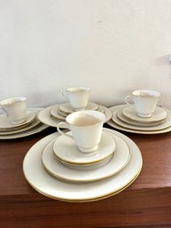 Lenox Hayworth  24K Rim China Cosmopolitan Collection 3 Place Settings!