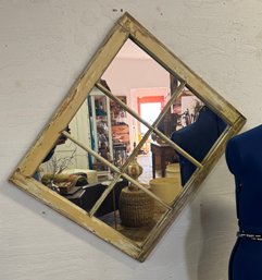 Classic Old Window Mirror Repurpose And Ready For Hanging