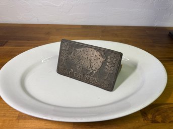 Large Service Platter And A Bacon BBQ Press