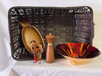 Misc Table Combo With Cute Feather Turkey