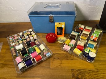Sewing Box With LOTS Of Tread For Any Need