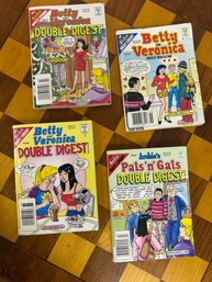 4 Archie Veronica And Betty Cartoon Books