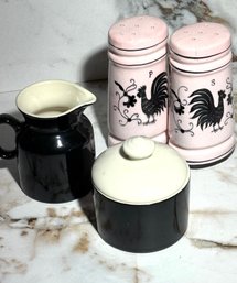 Quaint MCM And Inspired: Salt And Pepper And Sugar And Creamer.