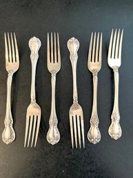 Towle Old Masters Sterling Silver. Dinner Forks X 6- 299.6g