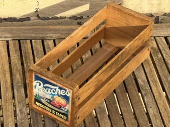 Peaches Records & Tapes Crate Originally For CDs