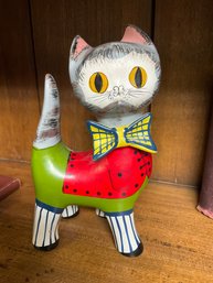 Rare Mid Century Ceramic Cat Bank Made In Japan