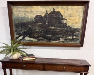Large 53 X 28 Inch Vintage  Painting