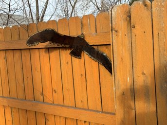 Large Metal Bird Sculpture Unsigned But Appear Rather Vintage