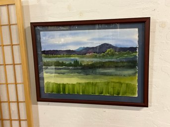 X 19 Original Water Color Framed Matted And Signed D McHenery 26.5