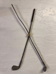 Metal Mashie Wall Art Of Vintage Golf Clubs