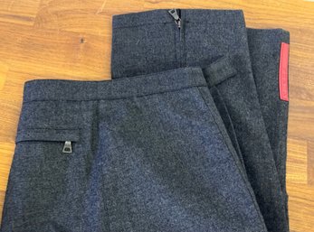Prada Trousers Virgin Wool & Polyester Size 48 / US Size 12