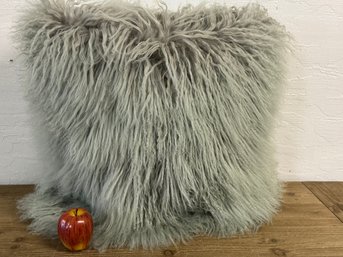 West Elm 24 X 24 Inch Mongolian Lamb Pillow
