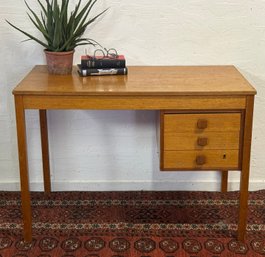 Mid Century  Modern Danish Teak Desk By Domino Mobler