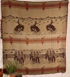 Soft Wooden River Clothing Company Western Theme Blanket