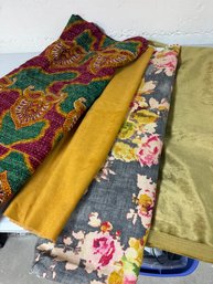 Vintage And Newer Designer Fabric Remnants : Lot 2:  Kantha Cloth +
