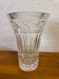 Large Crystal Bouquet Vase About 10 Inches High