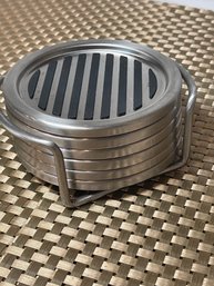 Inter Design Contemporary Coaster Set With Stand