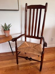 Antique Chair Marked In Roman Numerals XVIII XII (1812) Good Cain Seat