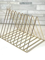 Mid Century Modern Triangle Record Holder