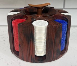 Revolving Poker Chip & Card Caddy / Carousel