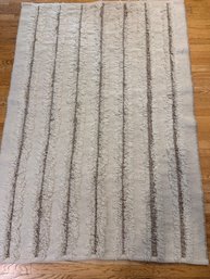 Fabulous Textural/organic Wool Rug.  Reversible 50 X 73