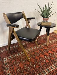 Mid Century Modern Coronet  Wonderfold Folding Chair Walnut Frame
