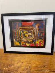 Hundertwasser 430 Soleil Et Epoque Spiraloide De La Mer Rouge, 1960