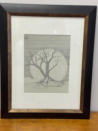Pencil Detailed And Ornate Art Piece Nicely Framed